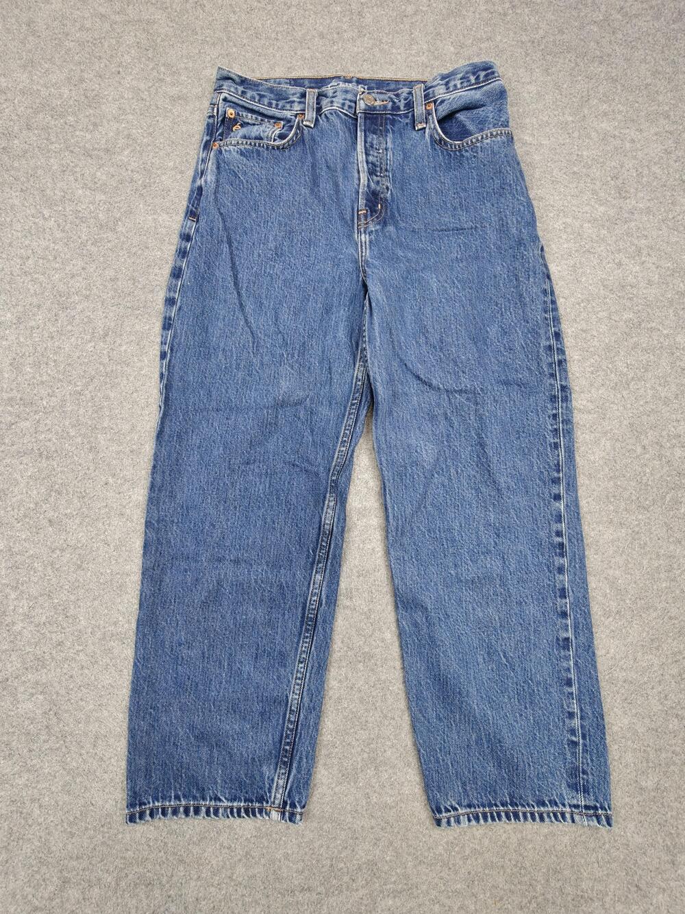 Etica Jeans Womens 29 Blue Tyler Vintage Straight High Rise 31.5 Inseam